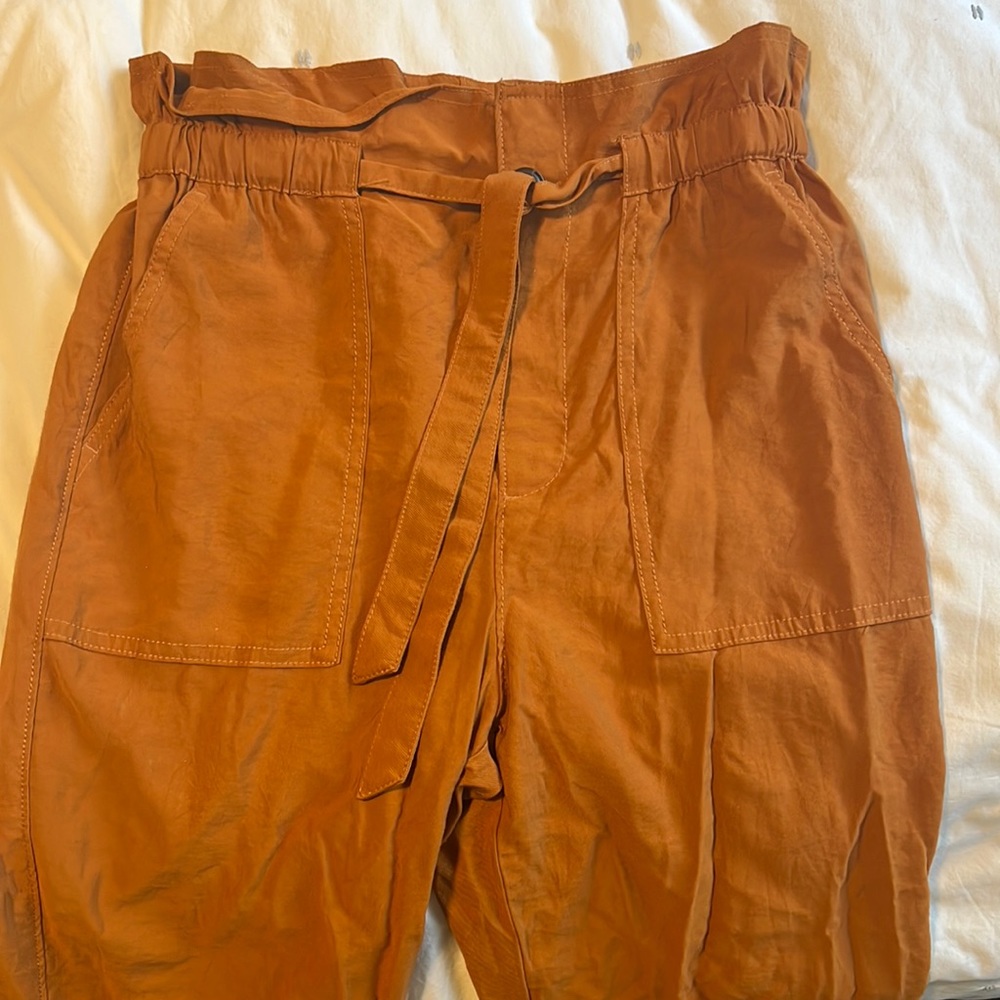 Burnt orange madewell trouser SMALL